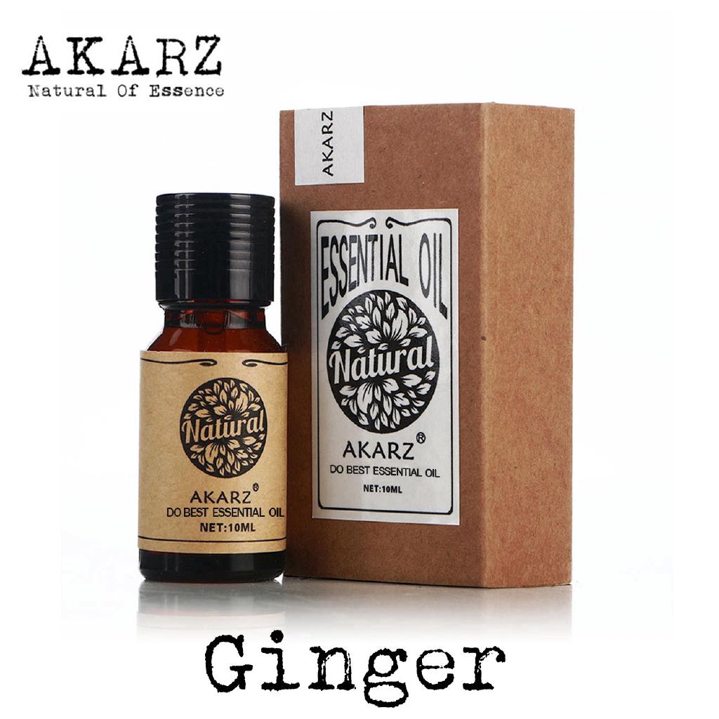 Ginger Essential Oil AKARZ น้ำมันขิง นักบุญ การดูแลผิว การดูแลร่างกาย นวดฮ่องกง