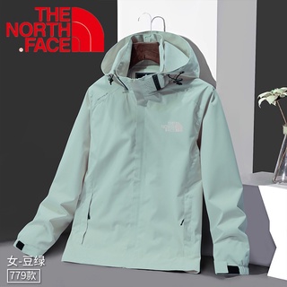 The North Face เสื้อแจ็กเก็ต เสื้อกีฬา กันลม มีฮู้ด กันน้ํา แฟชั่นสําหรับผู้หญิง