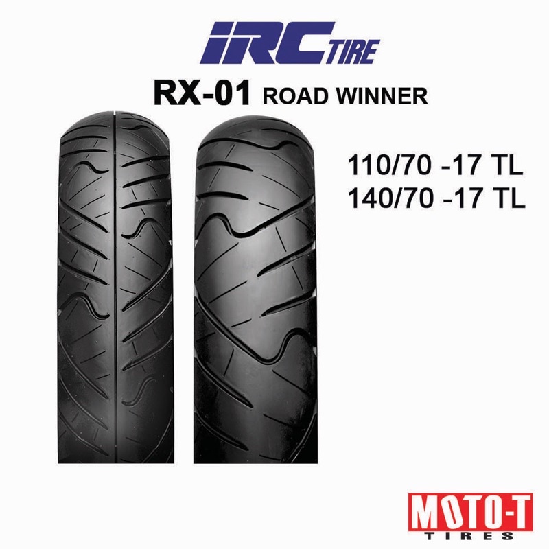 ยางนอก IRC RX-01 ROAD WINNER ตรงรุ่น Honda CBR150/250/300 , Yamaha R15 ...