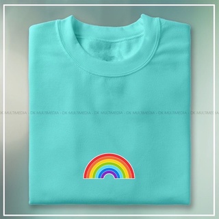 เสื้อยืดสีพื้น เสื้อทหาร เสื้อยืด RAINBOW ปรับแต่งคําสั่ง tees คุณภาพสูง unisex EfK เสื้อคนอ้วน Tee