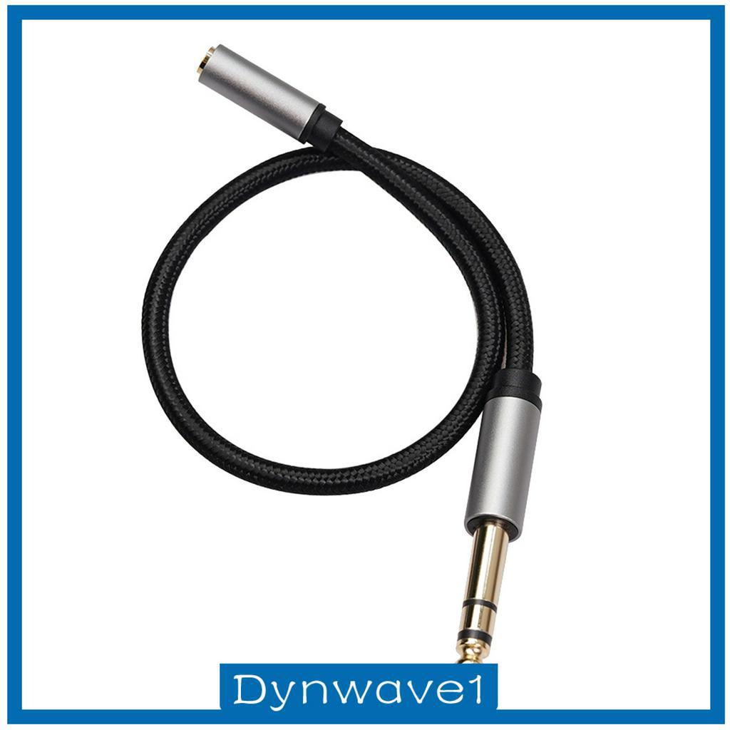 dynwave1-อะแดปเตอร์หูฟัง-6-35-มม-female-to-3-5-มม-male-stereo-audio-adapter-0-3-เมตร