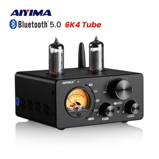 Aiyima T9 เครื่องขยายเสียงสเตอริโอดิจิทัล บลูทูธ 5.0 USB DAC COAX OPT HiFi พร้อมมิเตอร์ VU 100W