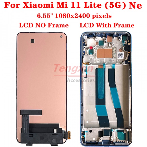 6-55-amp-quot-ของแท้-100-amoled-สําหรับ-xiaomi-mi-11-lite-5g-ne-lcd-2109119dg-2107119dc-2109119จอแสดงผลดิจิทัลดิจิทัล-หน้าจอสัมผัส