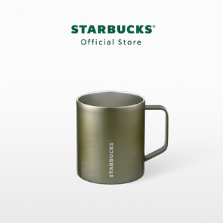 พร้อมส่งที่ไทย! Starbucks Stainless Steel Olive Green Mug 14oz. แก้วน้ำสตาร์บัคส์สแตนเลสสตีล ของแท้ 100%