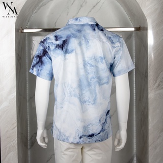 ภาพขนาดย่อของภาพหน้าปกสินค้าเสื้อเชิ้ตฮาวายแขนสั้น ลายหินอ่อน(ไอซบลู) : Hawaii ICE-BLUE Marble Shirt Short-sleeved จากร้าน wismar.official บน Shopee ภาพที่ 1