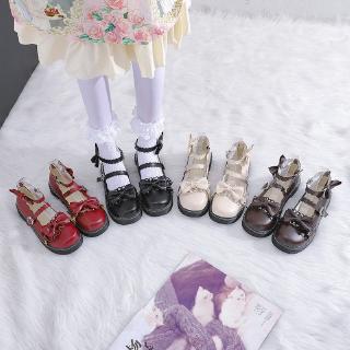 สินค้า 🔥Hot sale！ สาวโมริญี่ปุ่นเดิมป่าโลลิต้ารองเท้าเดียวหญิง 2020 ฤดูใบไม้ผลิและฤดูใบไม้ร่วงย้อนยุคแบนสาวนุ่มนักศึกษารองเท้า