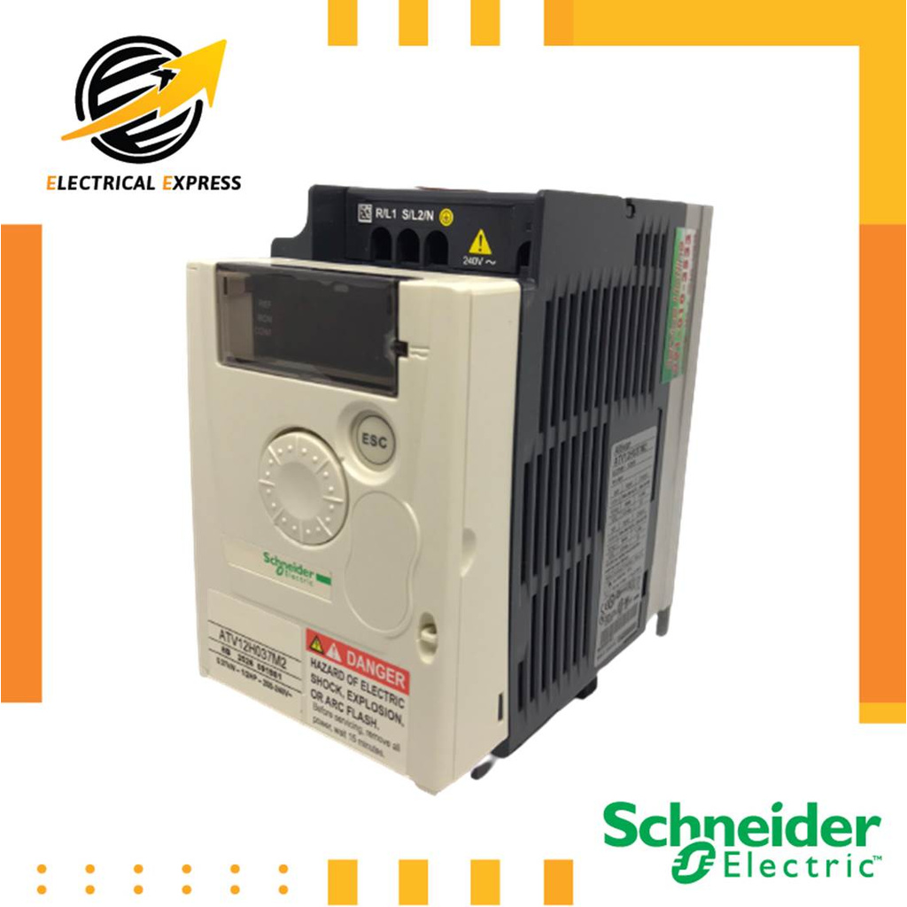 ATV12H037M2/0.5 แรง/0.37kW, 0.5Hp, 1P, 200…240V/Inverter/Schneider ...