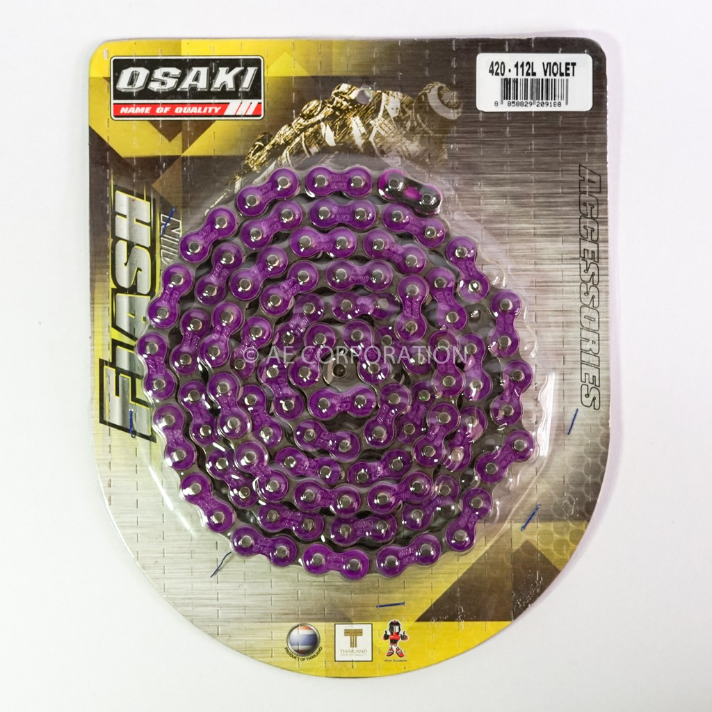 โซ่สี Osaki 114 ข้อ โซ่สี โซ่มอไซค์ทุกรุ่น มีหลายสีให้เลือก 300IQ ...