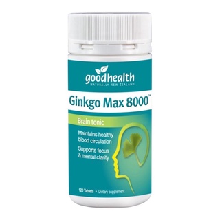 ภาพหน้าปกสินค้าGoodhealth Ginkgo Max 8000mg อาหารเสริมบำรุงสมองและระบบประสาท สารสกัดจากใบแปะก๊วย 120 เม็ด [กิงโกะ,จิงโกะ] ที่เกี่ยวข้อง