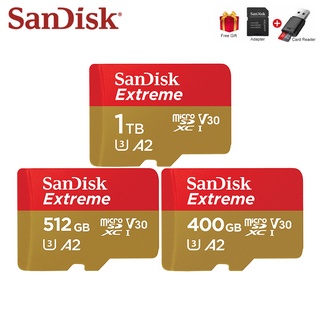ภาพหน้าปกสินค้าของแท้ 100% การ์ดหน่วยความจํา SanDisk 1TB Max 160M/s A2 Class 10 400GB 512GB UHS-I Micro SD Card V30 U3 TF ที่เกี่ยวข้อง