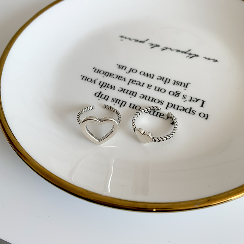 ภาพสินค้าแหวนแฟชั่น ลายหัวใจ แบบเปิด จากร้าน mayshop123.th บน Shopee ภาพที่ 4