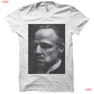 เสื้อยืดโอเวอร์ไซส์TSHIRTฝ้ายNew Marlon Brando The Godfather White Happiness Is My เสื้อยืดผู้ชาย ดพิมพ์ลาย เสื้อยืดผ้าฝ