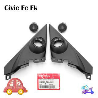 ลำโพง Tweeter+หูช้าง ซ้าย+ขวา สีดำ 4ชิ้น แท้ Honda  Civic FK FC Sedan Hatchback ปี2017 - 2019