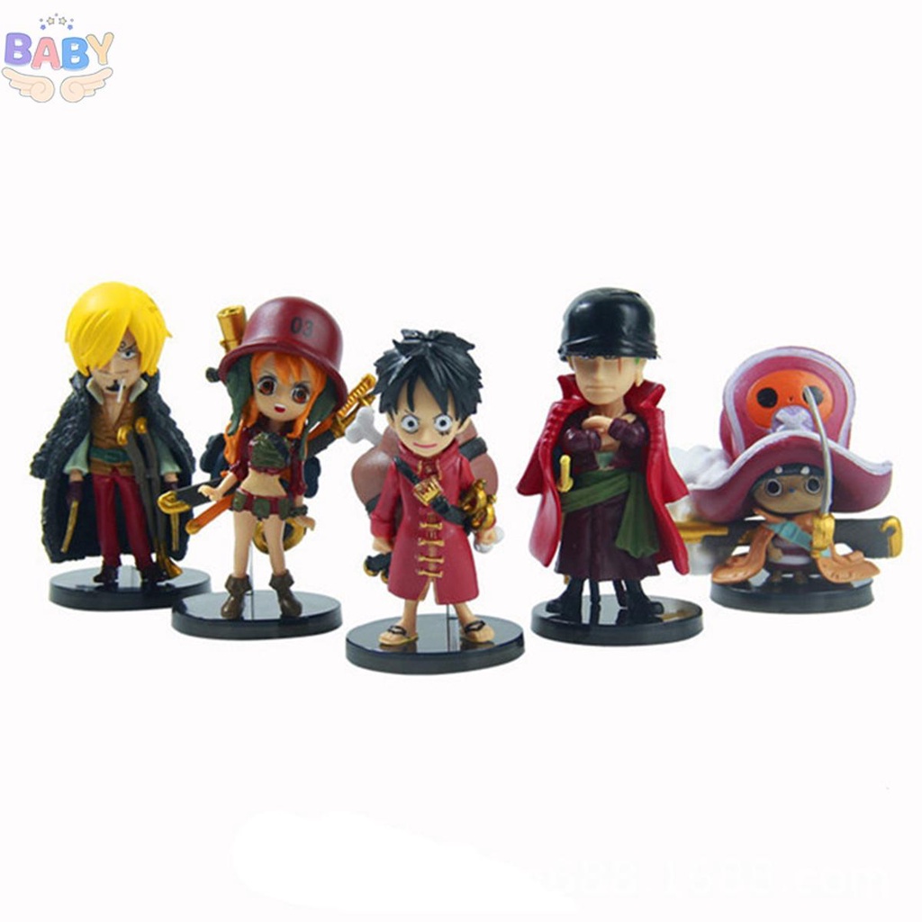 ฟิกเกอร์-pvc-อนิเมะวันพีช-luffy-zoro-sanji-nami-robin-9-ชิ้น-shopcyc1817