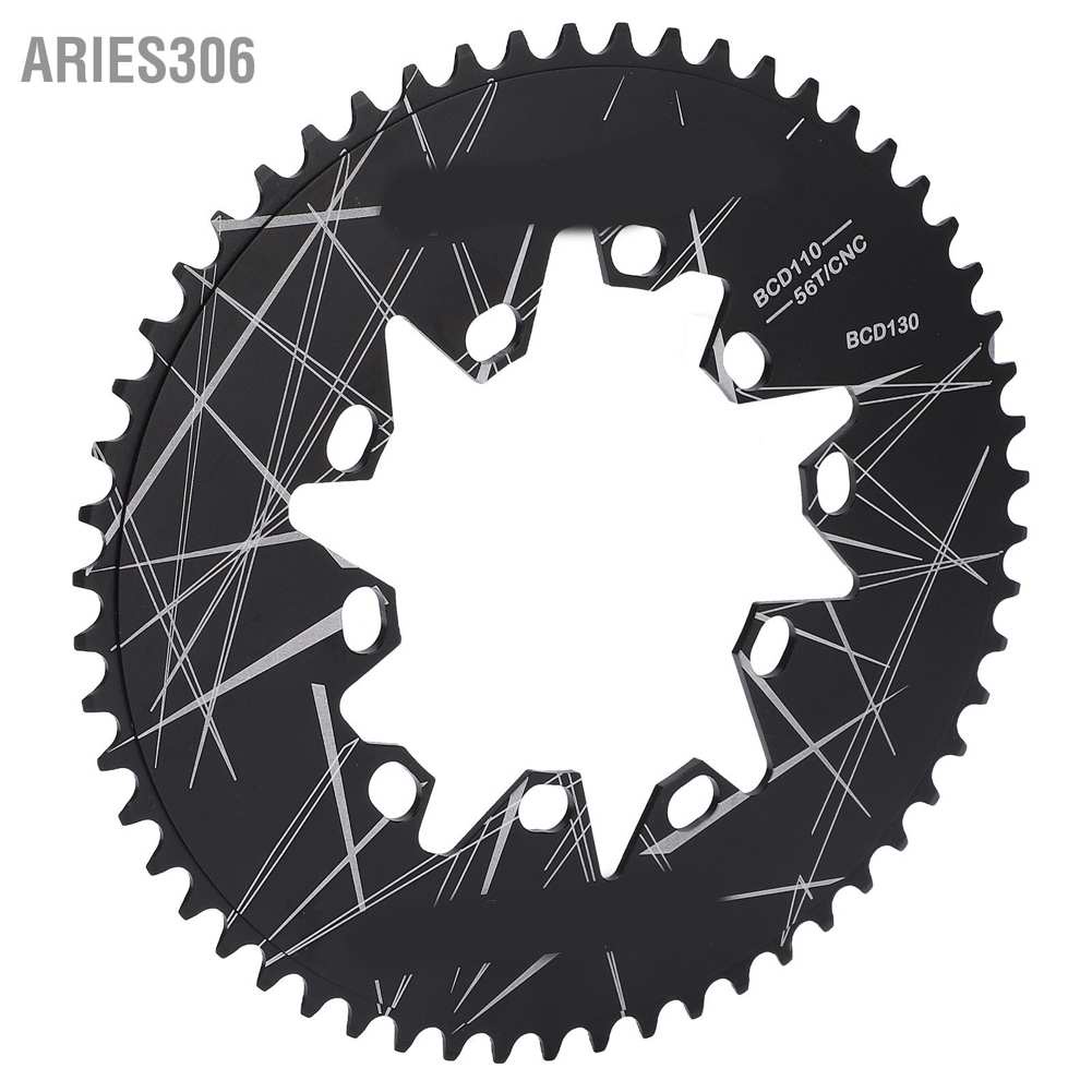 aries306-lp-litepro-56t-110-130bcd-ใบจานหน้าจักรยาน-อัลลอย-ทรงวงรี-cnc-สําหรับรถจักรยานแบบพับ
