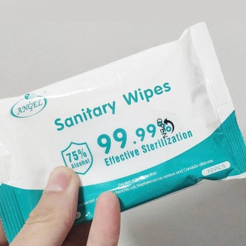 sanitary-wipes-75-กระดาษเช็ดชู่เปียกผสมเอลกอฮอล์ฆ่าเชื้อโรค