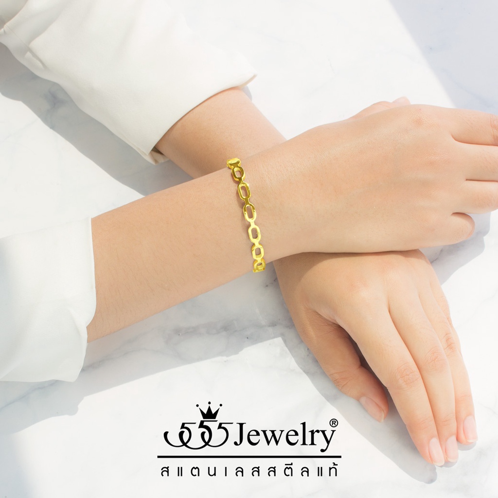 555jewelry-กำไลข้อมือ-สแตนเลส-สตีล-แท้-แฟชั่น-ผู้ชาย-ผู้หญิง-ฉลุลาย-รุ่น-mnc-bg442-bg31