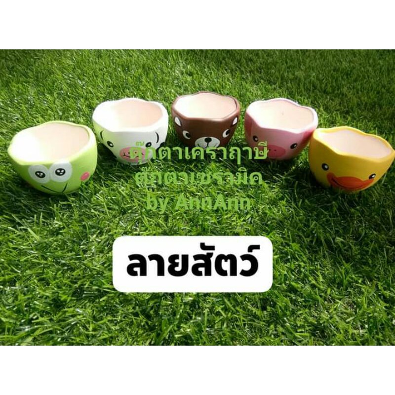 กระถางแคคตัส-ขนาด2นิ้ว-ขายเป็นเซท-เซทละ5ใบ