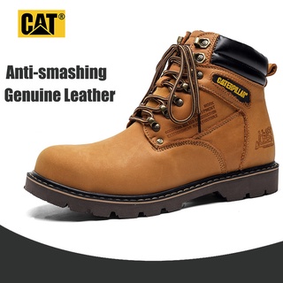 ภาพหน้าปกสินค้าCaterpillar safety shoes รองเท้าบูทเซฟตี้หัวเหล็ก รองเท้าเซฟตี้ผู้ชายรองเท้าบูทหุ้มข้อหนังแท้ 2 สไตล์ ขนาด 38-47 ซึ่งคุณอาจชอบราคาและรีวิวของสินค้านี้