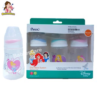 BabiesCare Pureen ขวดนม Princess PP 4oz แพ็ค 3ขวด(จุกนมไซร์S)