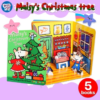 🎄 [พร้อมส่ง] หนังสือฝึกอ่าน Board Books Set Maisys Christmas tree ชุด 5 เล่ม 3มิติ Pop Out Play Scene