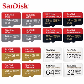 ภาพขนาดย่อของภาพหน้าปกสินค้าSandisk C10 การ์ดหน่วยความจําโทรศัพท์มือถือ 256g 128G 64g 32g 16g microSD TF จากร้าน zelin.th บน Shopee