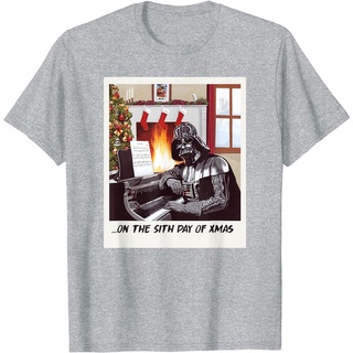 เสื้อยืดผ้าฝ้ายพรีเมี่ยม เสื้อยืด ผ้าฝ้าย 100% พิมพ์ลาย Star Wars Darth Vader Sith Day of Xmas แฟชั่นฤดูร้อน สําหรับผู้ช