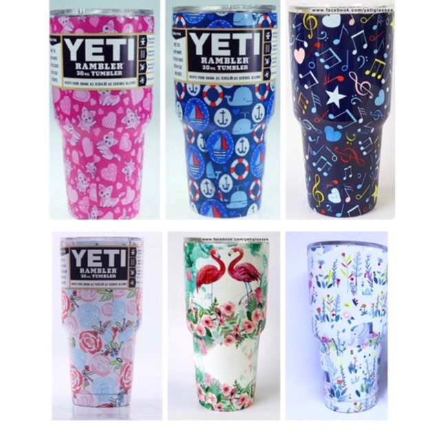 YETI Rambler 30 oz แก้วเก็บอุณหภูมิ รุ่น FANCY SERIES) | Shopee Thailand