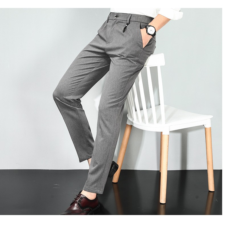 ภาพหน้าปกสินค้าHOT กางเกงแฟชั่นสไตล์เกาหลี กางเกงสแลค กางเกงทรงสแลค กางเกงทรงกระบอก เองสูง เอวยืด ทรงสวย สวมใส่สบาย