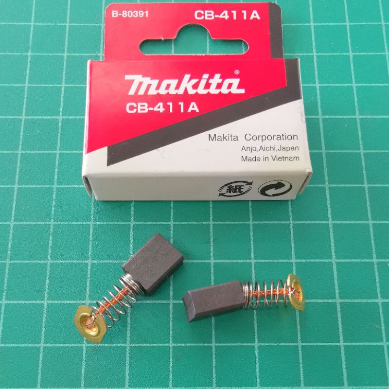แปรงถ่าน CB411 แท้ 100% CB-411 A Makita Maktec MT954 MT958 MT953 MT190 ...