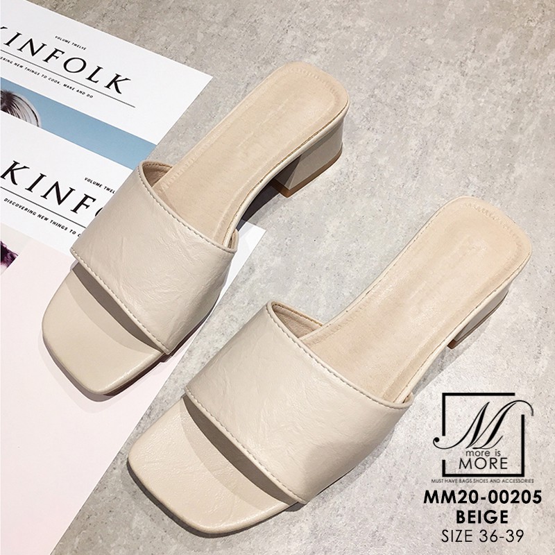 mm20-00205-รองเท้าส้นสูง-ดีไซน์เรียบหรู-วัสดุหนัง-pu-ดีเทลทรงสวมแบบสายคาด