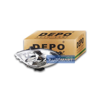 DEPO ไฟหน้า NISSAN ALMERA 2011 ข้างซ้าย แบบไม่มีหลอด (1ชิ้น)