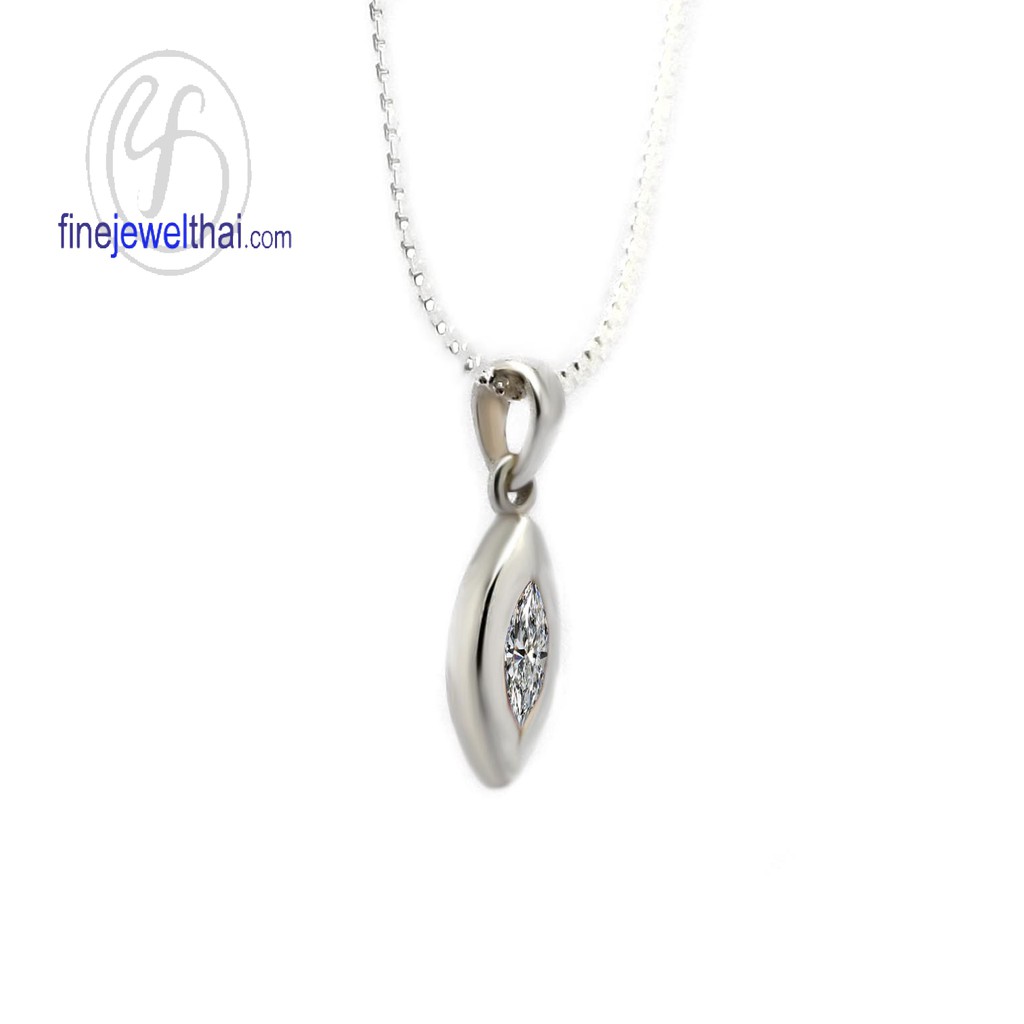 finejewelthai-จี้สร้อยคอ-จี้เงินแท้-จี้เพชร-เพชรสังเคราะห์cz-pendant-silver925-diamond-cz-p1001cz