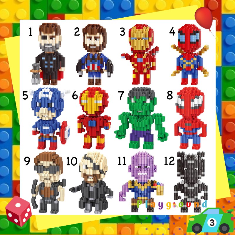 ตัวต่อ-เลโก้นาโน-ฮีโร่-การ์ตูน-ดิสนี่ย์-nanoblock-size-l-1