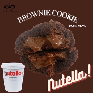 ภาพหน้าปกสินค้าNutella Brownie Cookie - Dark 70.4% คุกกี้ บราวนี่ นูเทลล่า - ช็อกโกแลต คุกกี้นิ่ม ซอฟคุกกี้ ไส้นูเทลล่า คุกกี Cookies ที่เกี่ยวข้อง
