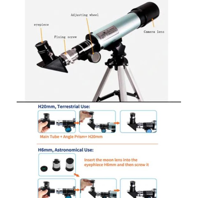 กล้องดูดาว-กล้องส่องทางไกล-เดินป่า-ส่องสัตว์-กล้องส่องทางไกลแบบตาเดียว-telescope