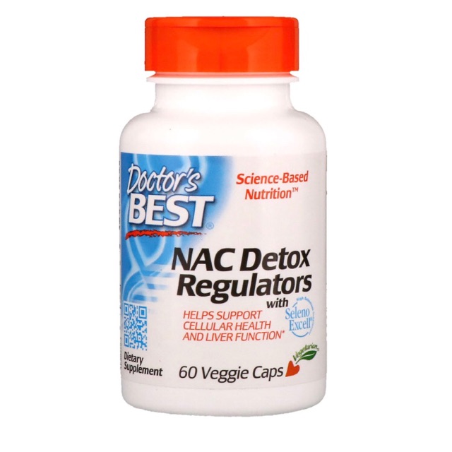 ภาพหน้าปกสินค้าDoctor's Best, NAC Detox Regulators, 60 Veggie Caps