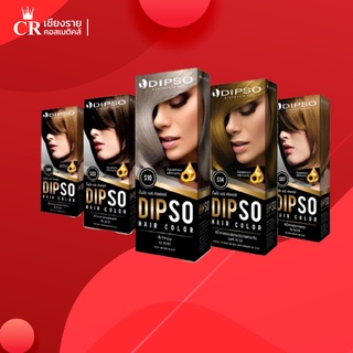 Dipso สีย้อมผม ดิฟโซ่ แฮร์ คัลเลอร์ ย้อมสีผม ครีมเปลี่ยนสีผม สูตรปราศจาก แอมโมเนีย ไม่แสบหนังศีรษะ กลิ่นไม่ฉุน