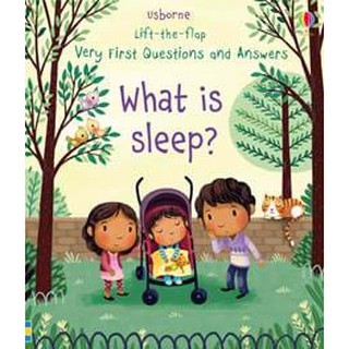 DKTODAY หนังสือ USBORNE LIFT-THE-FLAP VERY FIRST Q&amp;A :WHAT IS SLEEP? (AGE 3+)