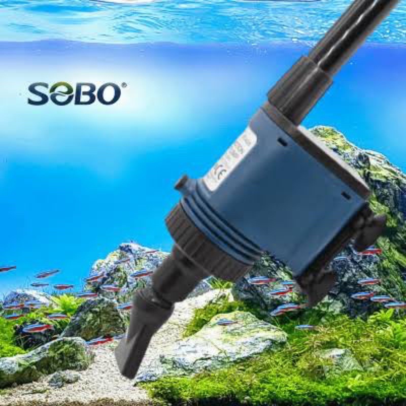 sobo-bo-028-เครื่องดูดขี้ปลาใช้ได้กับตู้ปลาและบ่อปลาขนาดเล็ก