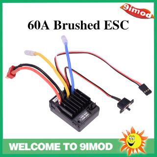 Ax-d60a 60A Brushed ESC ตัวควบคุมความเร็ว กันน้ํา สําหรับรถบังคับ รถบรรทุก เรือ 1/10