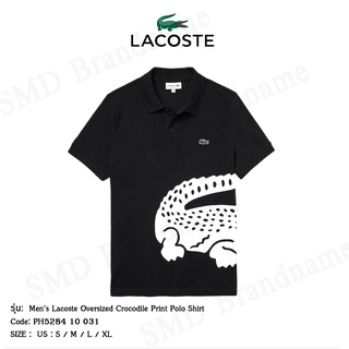สินค้า Lacoste เสื้อโปโลชาย รุ่น Men\'s Lacoste Oversized Crocodile Print Polo Shirt Code: PH5284 10 031