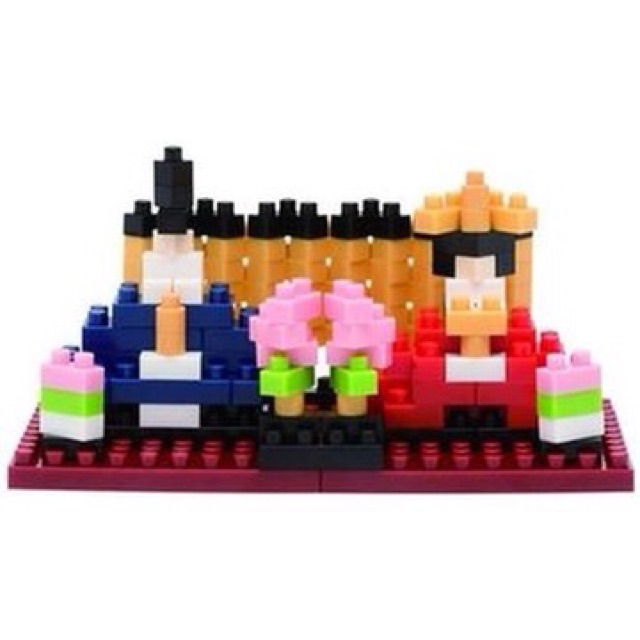 แท้-100-จากญี่ปุ่น-nano-block-นาโน-บล็อค-kawada-japan-ตุ๊กตาแต่งงานญี่ปุ่น-nbc-130-japanese-wedding-dolls