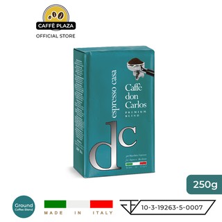 Don Carlos กาแฟคั่วบดเอสเปรสโซพรีเมียมแท้จากอิตาลี ESPRESSO Italian GROUND Coffee 250g