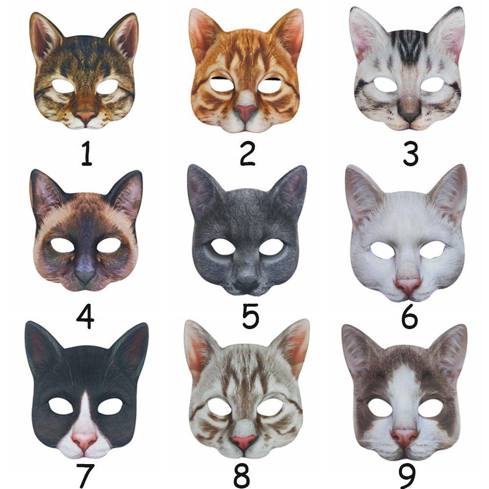 augustina-หน้ากากแมว-ขนฟู-ปลอดสารพิษ-สําหรับตกแต่งปาร์ตี้ฮาโลวีน