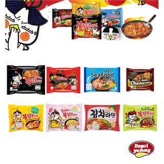 ภาพหน้าปกสินค้าพร้อมส่ง มาม่าซัมยังSamyangมาม่าเกาหลี มาม่าเผ็ด140กรัม พร้อมส่งความอร่อย10รส10ความอร่อย!! 火鸡面 ที่เกี่ยวข้อง