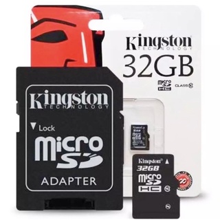 เมมโมรี่การ์ดเก็บความจำ 32GB Kingston Memory Card Micro SD Kingston SD Card