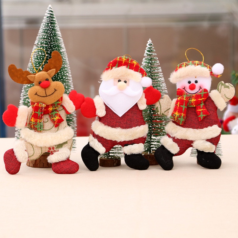 cod-พร้อมส่งจ้า-ของตกแต่งต้นคริสต์มาส-จี้ตุ๊กตาซานต้าคลอสสำหรับแขวน-จี้ตุ๊กตาการ์ตูน