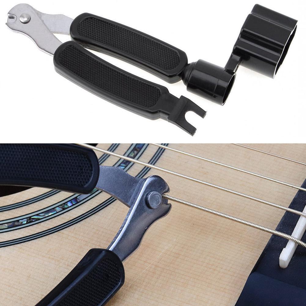 3 in 1 Tool Guitar Winder + String Cutter + Pin Puller for Guitar Banjo Mandolin