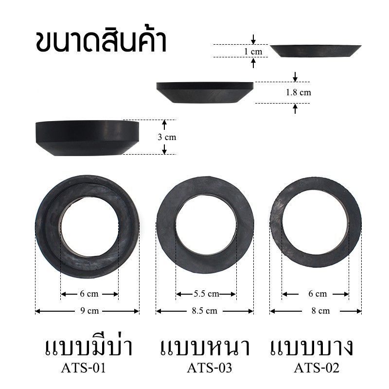 donmark-ยางรองฐานหม้อน้ำสุขภัณฑ์-ยางรองชักโครก